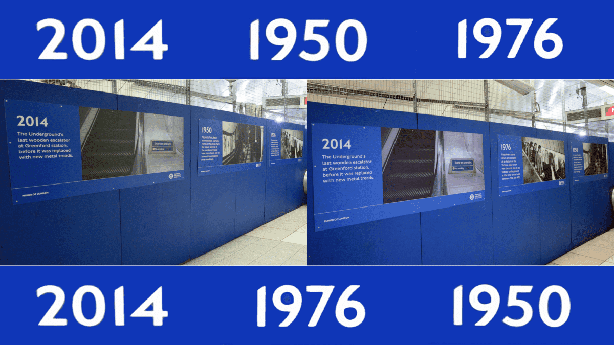 Oxford Circus escalator pics – the update!